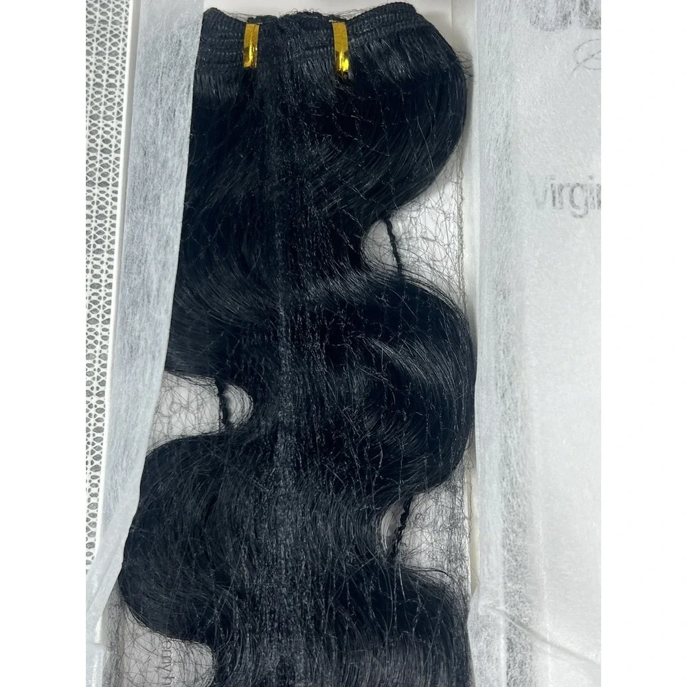 bellatique 100% Virgin Brazilian Remy 360' Full Lace‎ Frontal Natural Black 14
